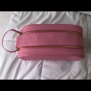 Double zip makeup bag